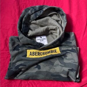 Abercrombie Kids Green Camo Hoodie
